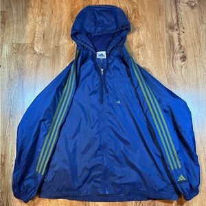 Vintage 90’s adidas Navy & Olive Green Track Jacket Size Large Baggy Oversized